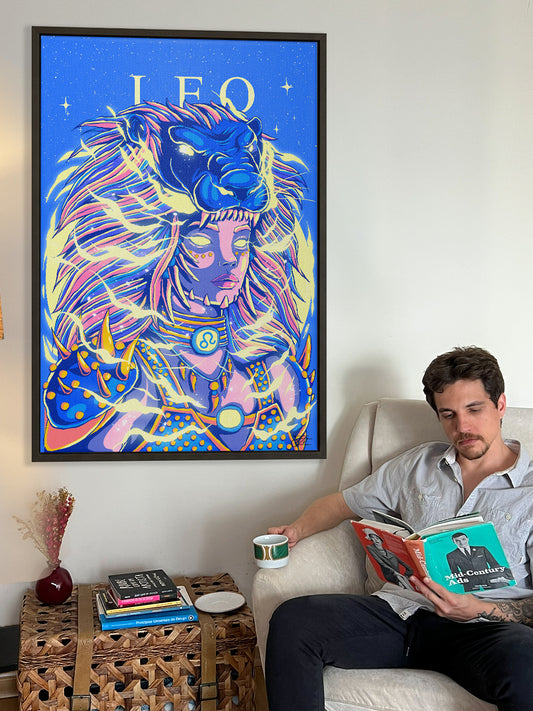 Leo Zodiac Canvas Print - Astrology Wall Art