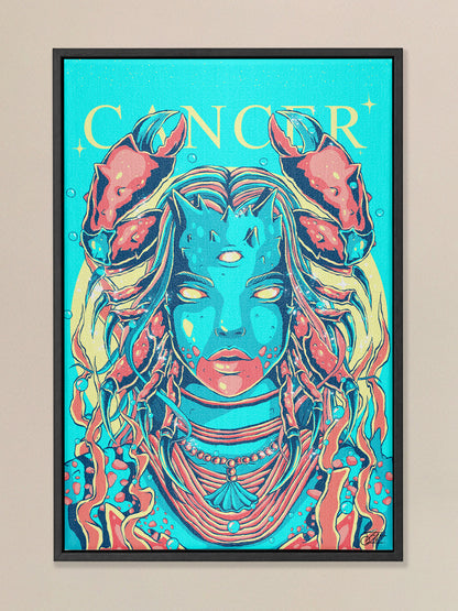Cancer Zodiac Canvas Print - Astrology Wall Art