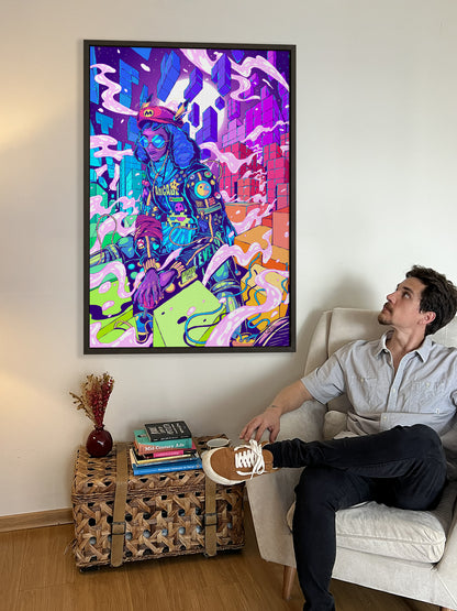 The Tetris Universe Canvas Print - Colorful Art Wall