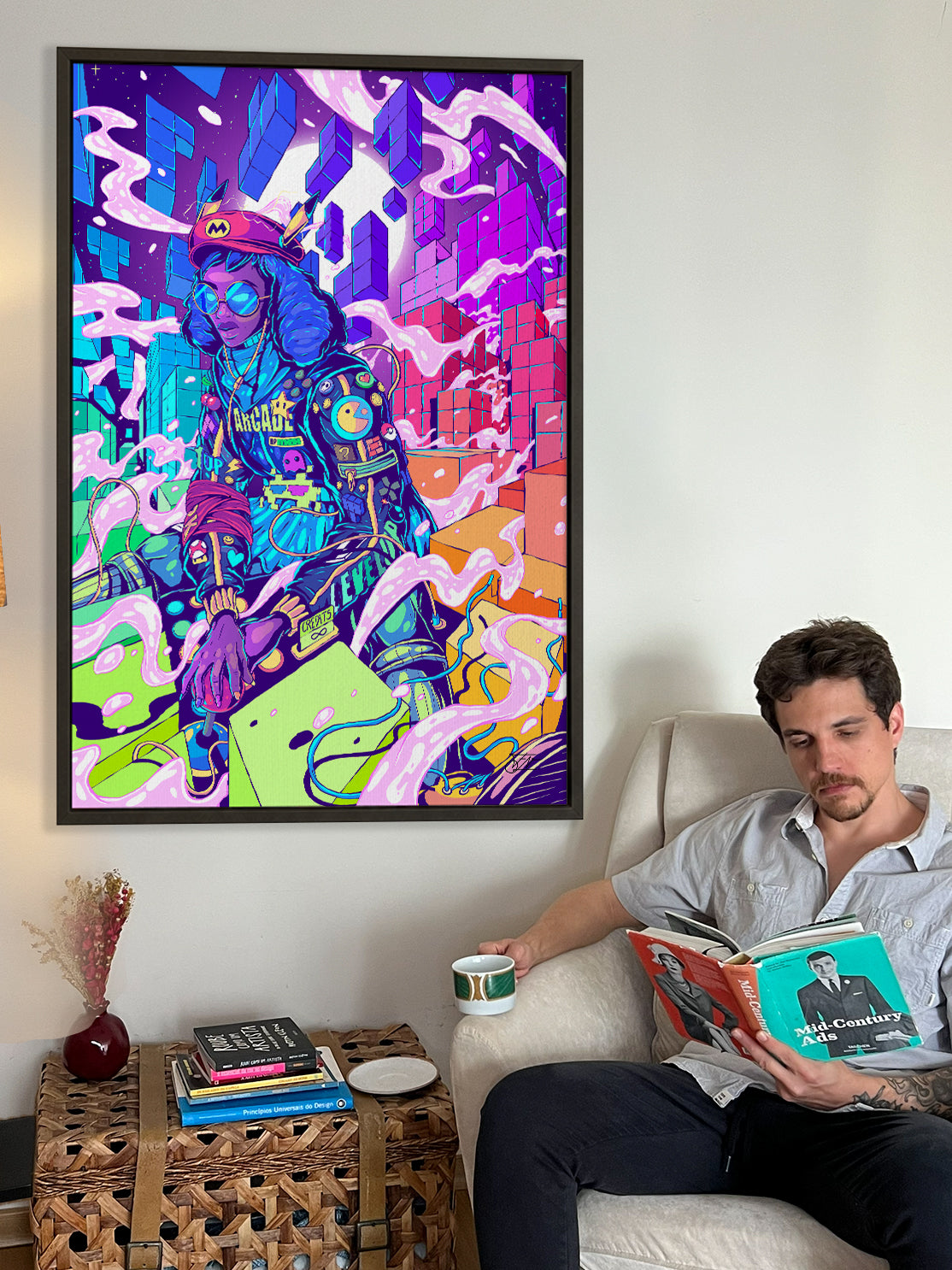 The Tetris Universe Canvas Print - Colorful Art Wall