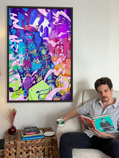 The Tetris Universe Canvas Print - Colorful Art Wall