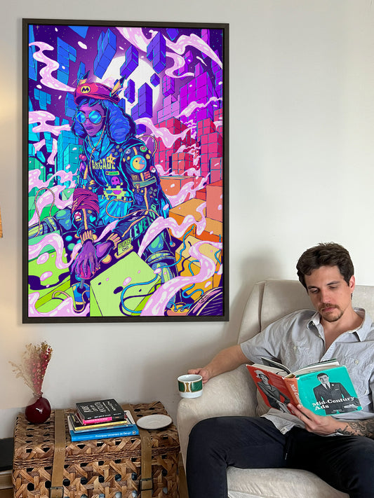 The Tetris Universe Canvas Print - Colorful Art Wall