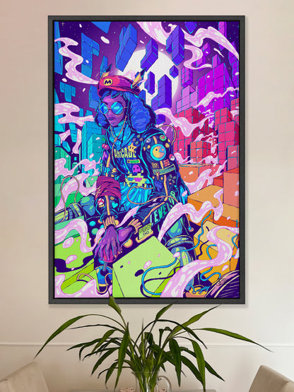 The Tetris Universe Canvas Print - Colorful Art Wall