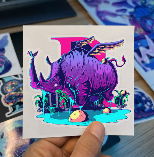 Rhino Sticker