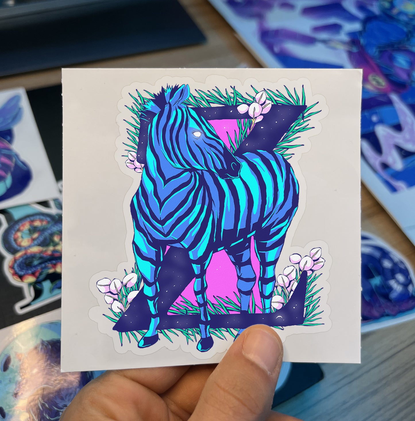 Zebra Sticker
