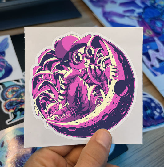 Space Forest Sticker