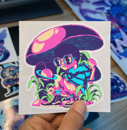 Space Forest Sticker
