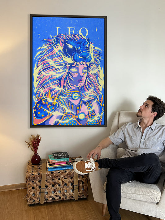 Leo Zodiac Canvas Print - Astrology Wall Art