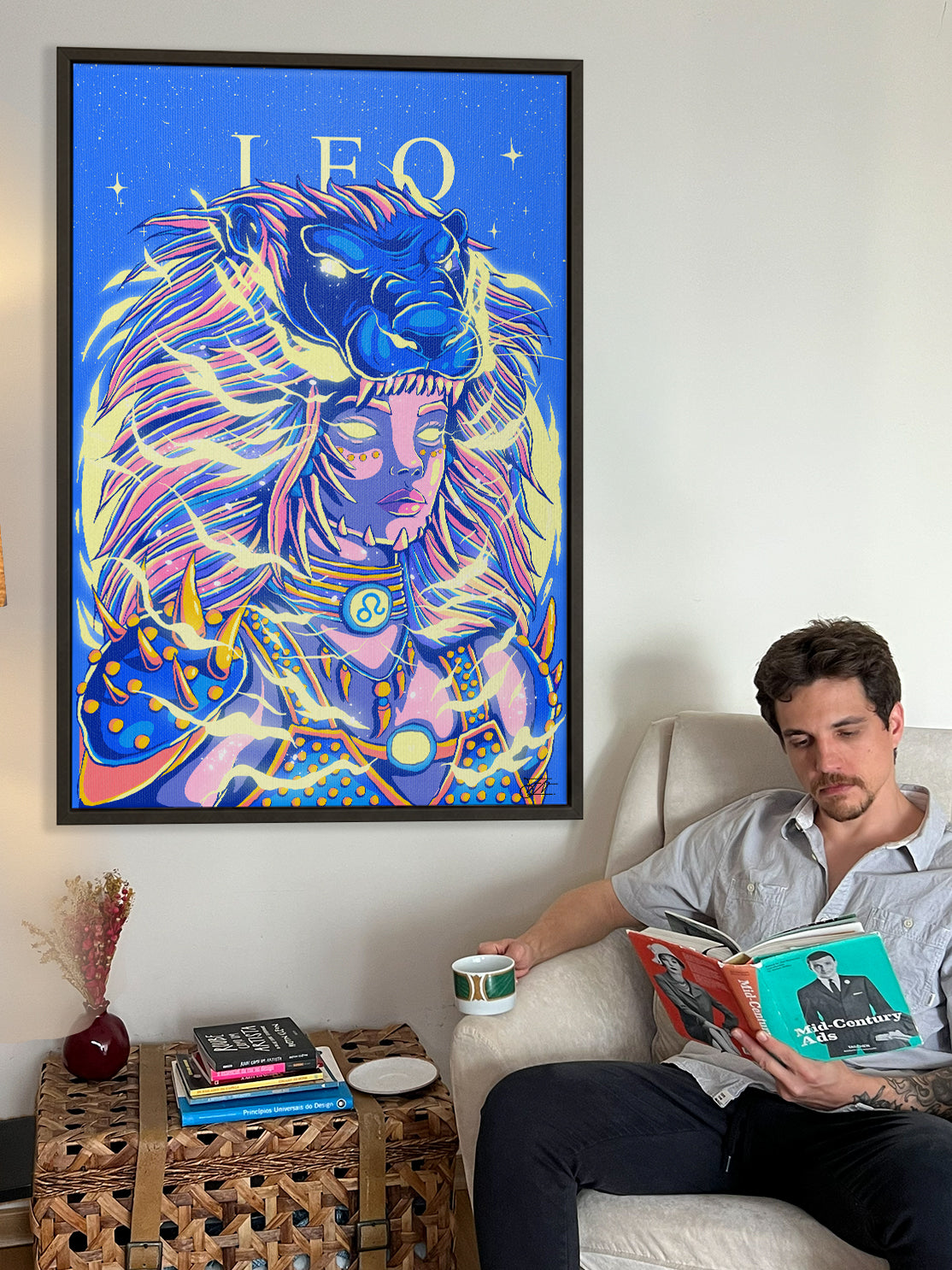 Leo Zodiac Canvas Print - Astrology Wall Art