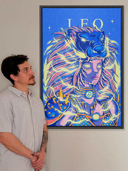 Leo Zodiac Canvas Print - Astrology Wall Art