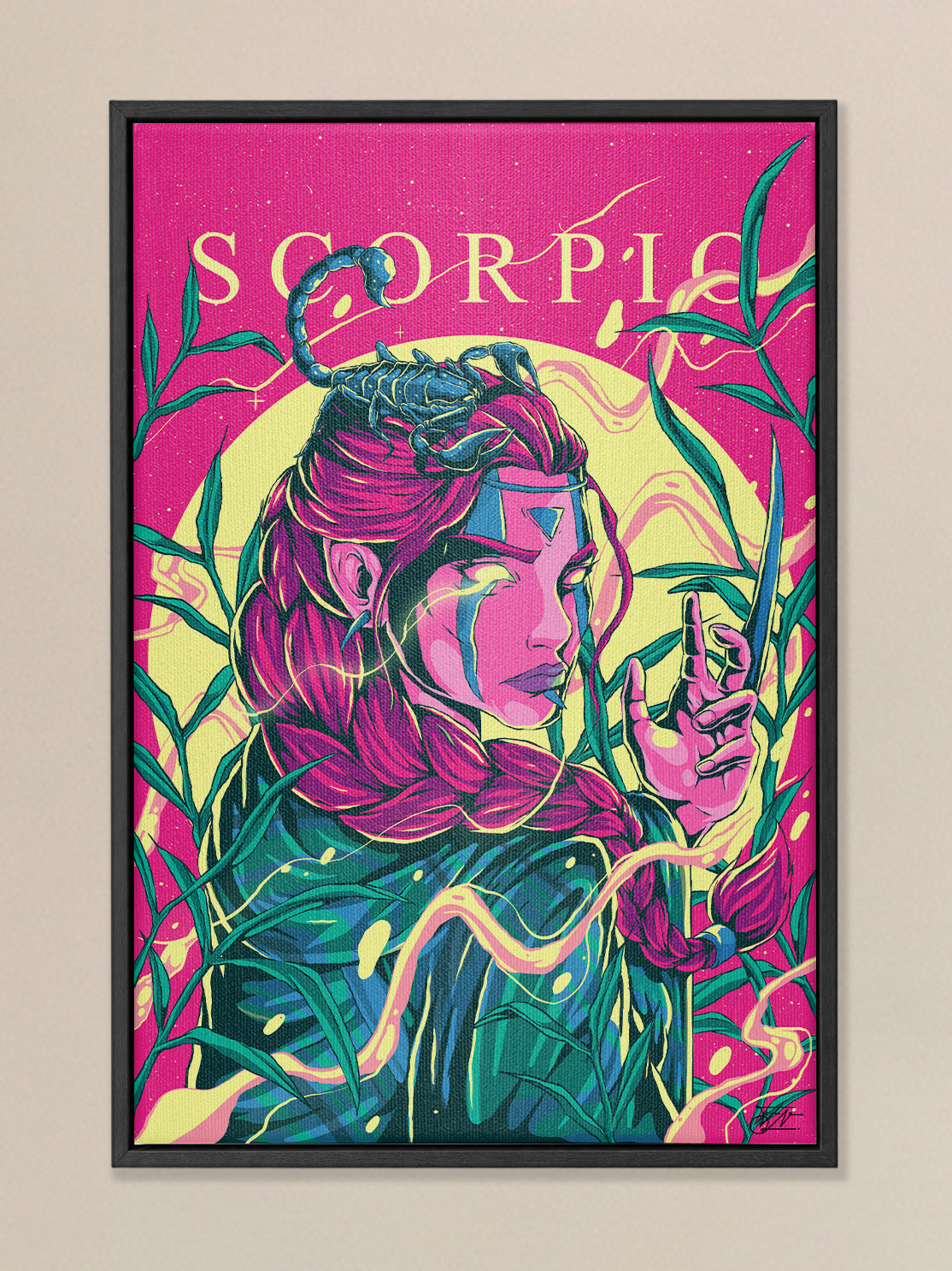 Scorpio Zodiac Canvas Print - Astrology Wall Art