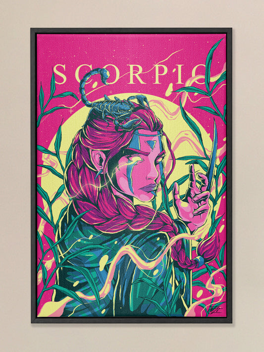 Scorpio Zodiac Canvas Print - Astrology Wall Art