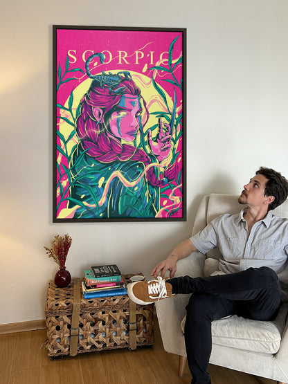Scorpio Zodiac Canvas Print - Astrology Wall Art