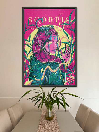 Scorpio Zodiac Canvas Print - Astrology Wall Art