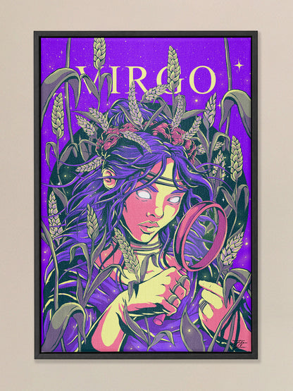 Virgo Zodiac Canvas Print - Astrology Wall Art