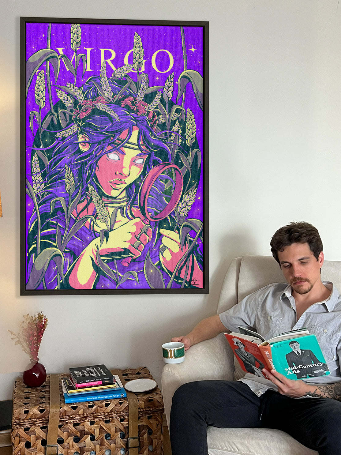 Virgo Zodiac Canvas Print - Astrology Wall Art