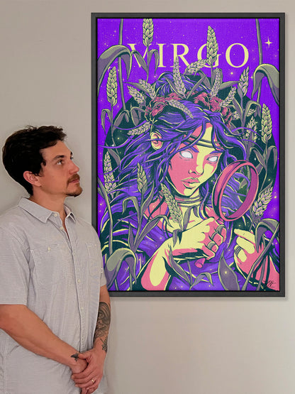 Virgo Zodiac Canvas Print - Astrology Wall Art