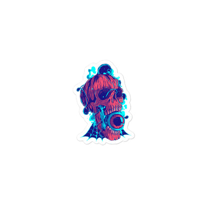 Pumpkin Skull Sticker