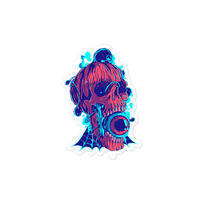 Pumpkin Skull Sticker